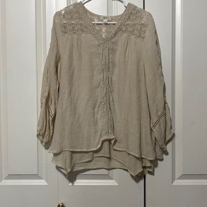 Tan large top